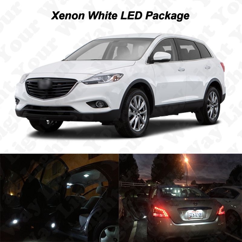 11 x White LED Interior Bulbs + License Plate Lights For 2008 -2015 Mazda CX-9 | eBay 2008 Mazda Cx 9 License Plate Bulb Replacement